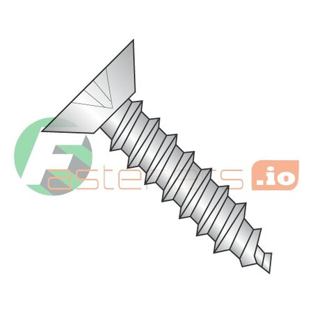 Sheet Metal Screw, #2 X 5/16 In, 18-8 Stainless Steel Flat Head Phillips Drive, 5000 PK